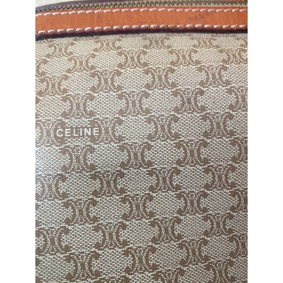 Vintage Céline Macadam Duffle Bag Large Travel Boston Weekender 45cm Unisex - Picture 15 of 16
